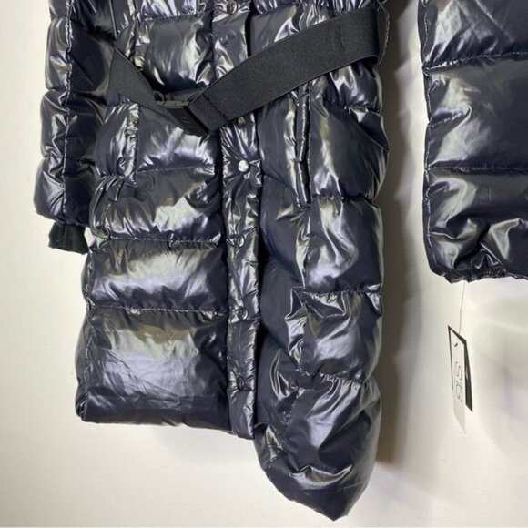 NWT S13 Chalet Puffer Coat Belt & Faux Fur Hood Women Size Small - Picture 3 of 9